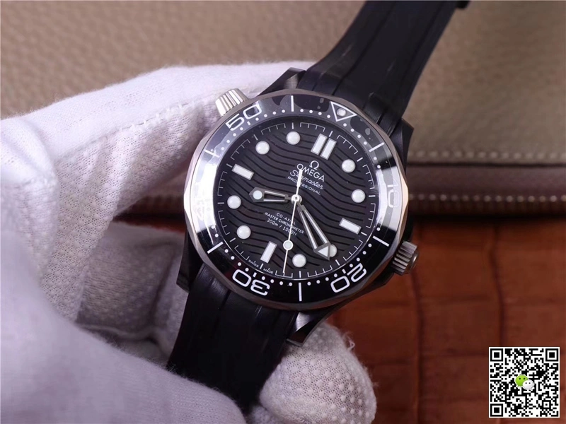 Omega Seamaster 210.92.44.20.01.001 VS Factory 1:1 Best Edition Replica Watch Black Strap